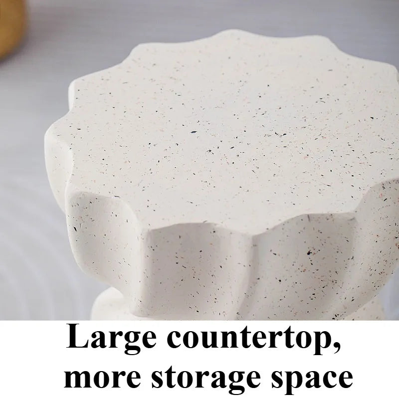 Nordic Round Coffee Table | Modern Marble-Finish Living Room Table Round Coffee Table Babs