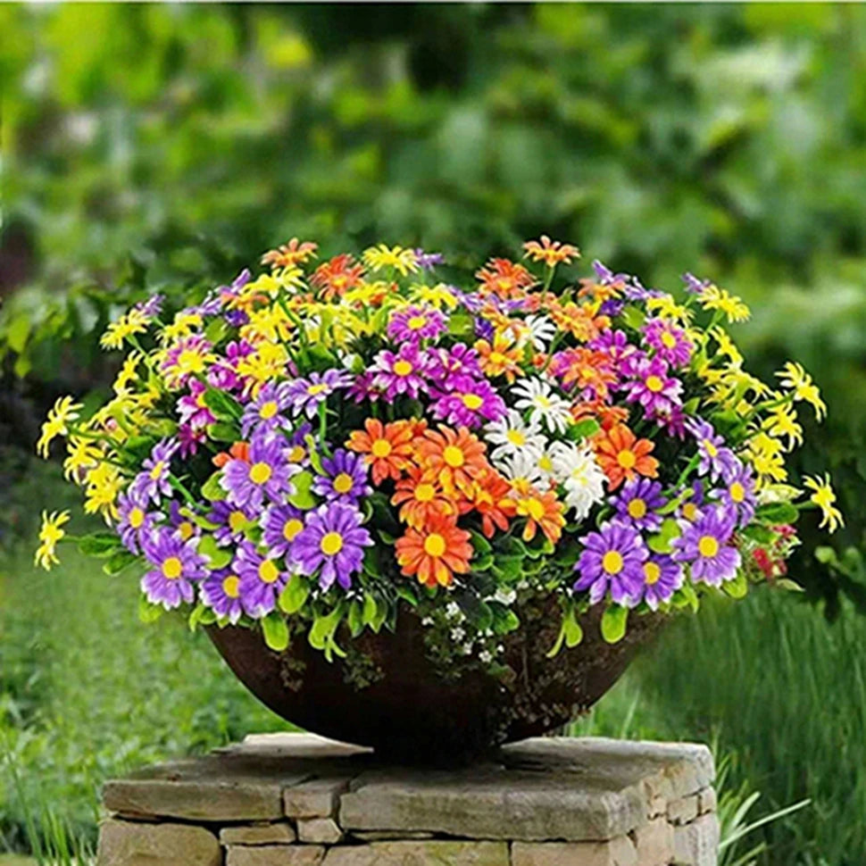 Artificial Silk Daisy Flowers for Wedding, Home & Party Decor Artificial Flowers Babs