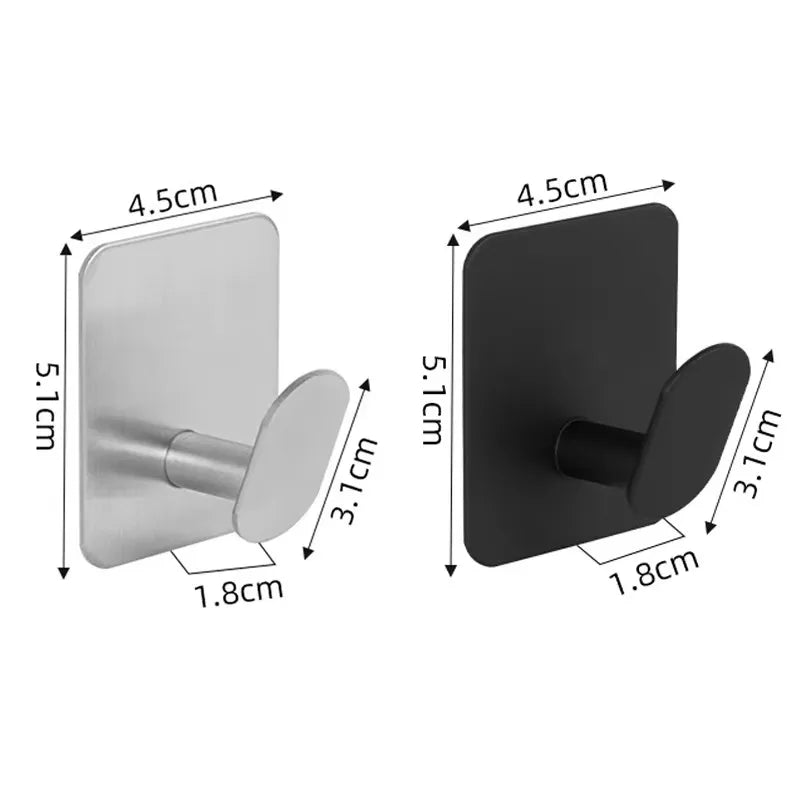 304 Stainless Steel Wall Hook – 4-Hook Towel & Robe Hanger Bathroom Wall Hook Babs