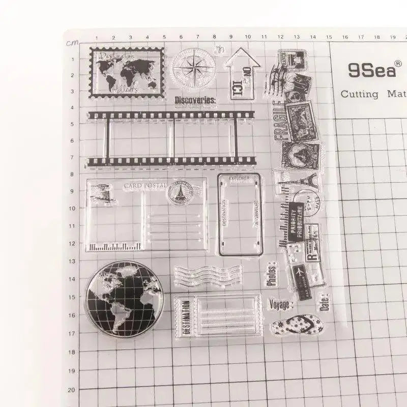 Travel Clear Silicone Stamp for Scrapbooking & Card Making Craft Stamp Babs 1pc