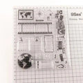 Travel Clear Silicone Stamp for Scrapbooking & Card Making Craft Stamp Babs 1pc