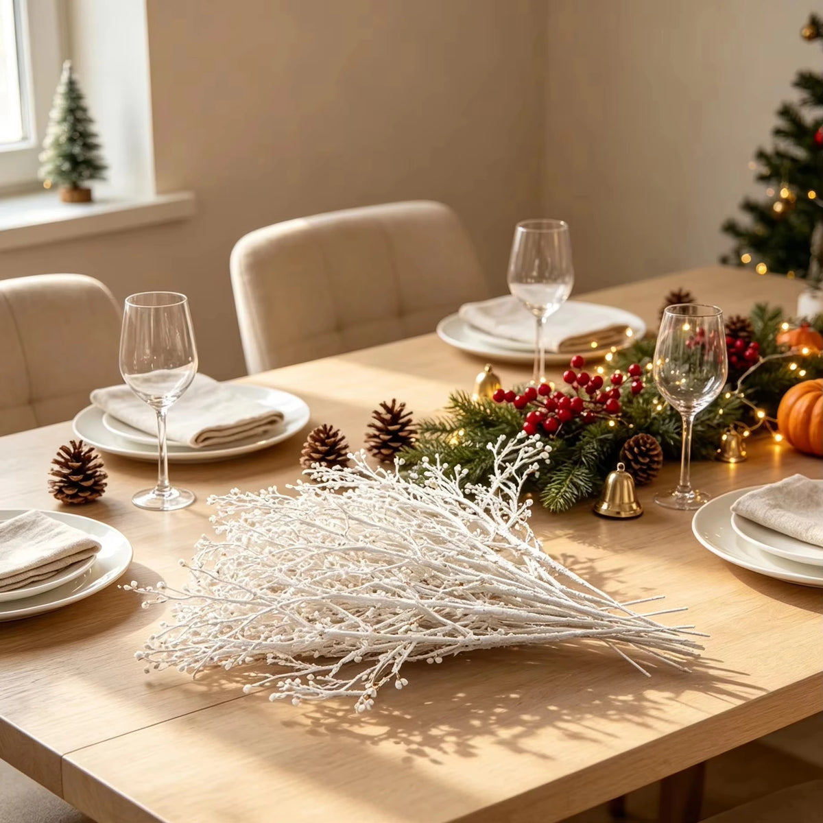 Artificial Autumn Branch Stems for Vase, Wedding & Party Décor Artificial Branch Stems Babs