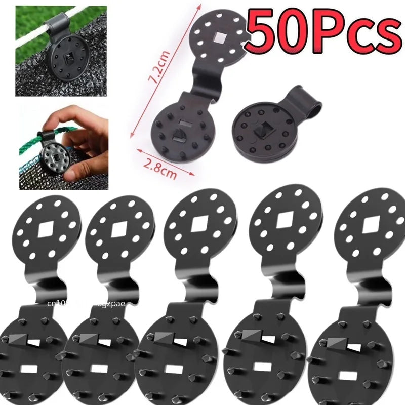 Greenhouse Shade Cloth Clips 50/100 Pack – Heavy Duty Lock Grip Garden Fabric Clips Babs 50pcs