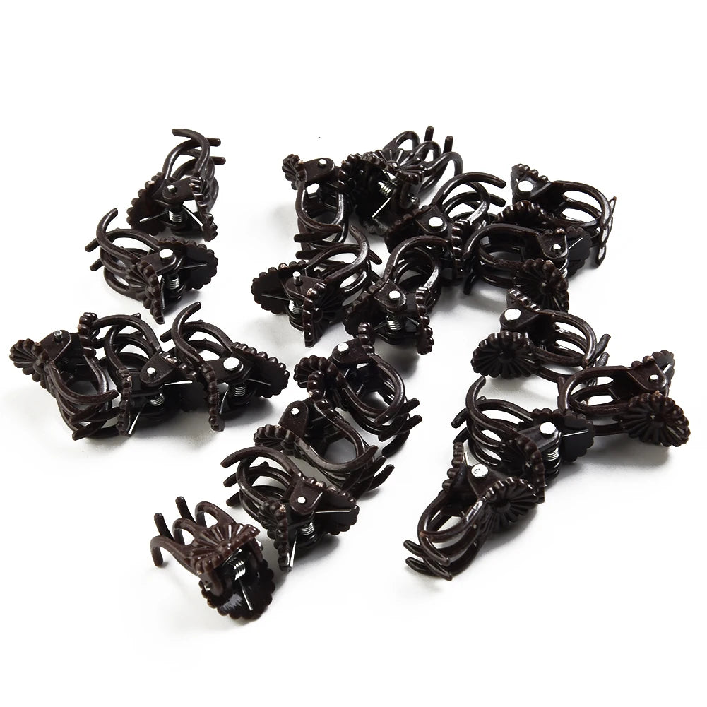 Plant Stem Clips – Orchid & Vine Support Stakes 20/40/100 Pcs Garden Plant Clips Babs 40pcs brown