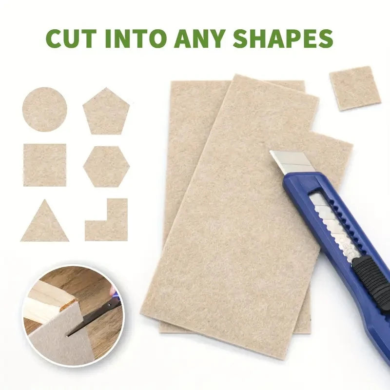 Self-Adhesive Felt Furniture Pads – Floor Scratch Protectors Furniture Floor Pads Babs
