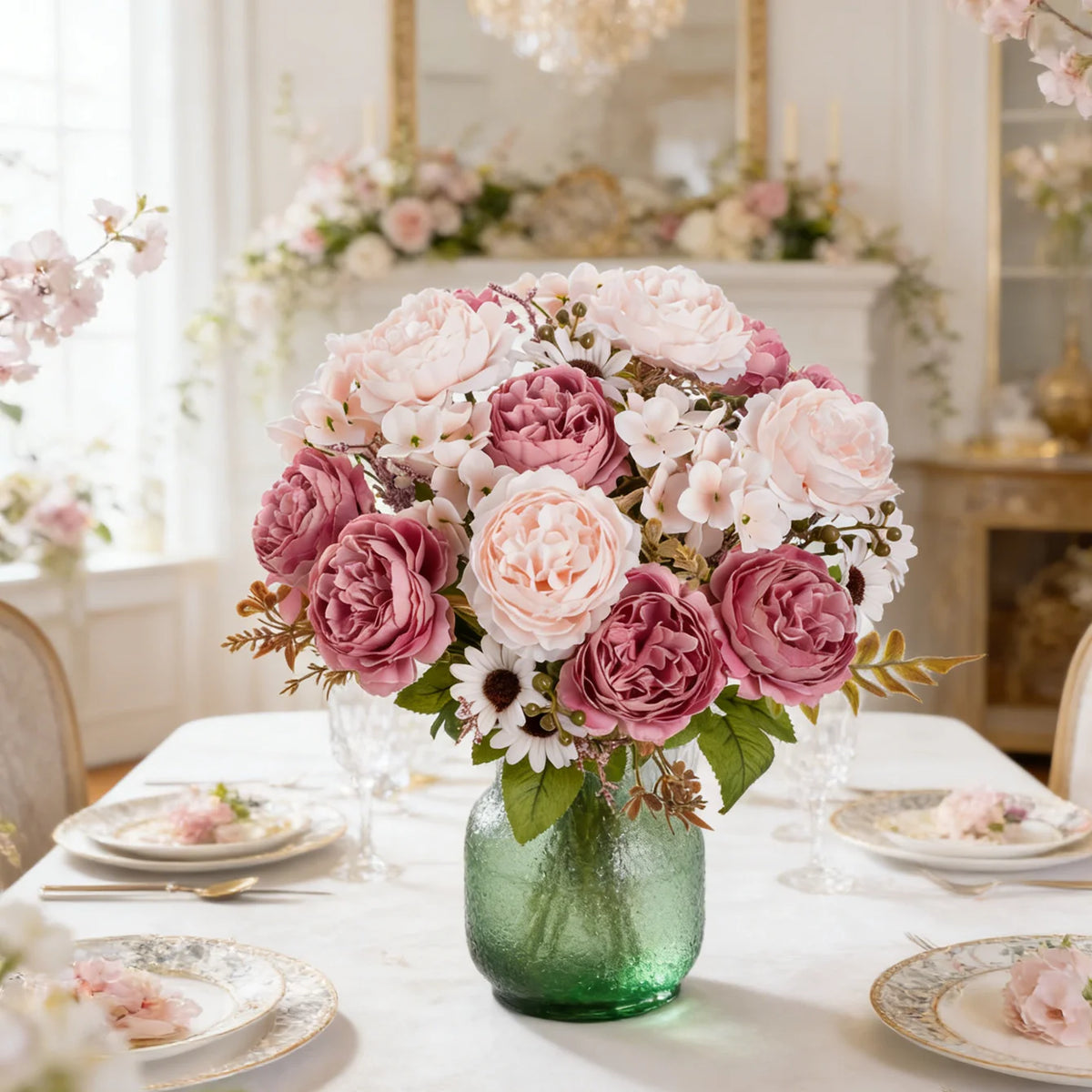 Silk Persian Peony Artificial Flowers for Wedding & Home Décor Artificial Silk Flowers Babs