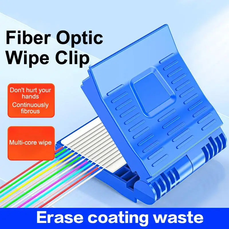 Fiber Optic Wiping Clip – Dust-Free Oil Removal Tool | HUXUAN Fiber Optic Cleaning Tool Babs