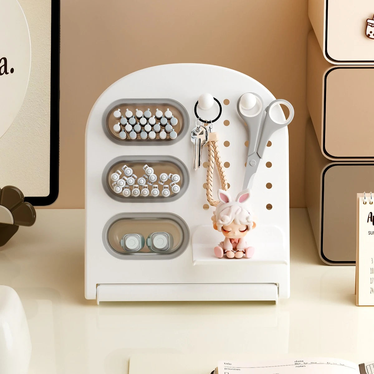 Desktop Organizer Rack – Pen Holder & Cosmetic Brush Storage Desktop Organizer Rack Babs