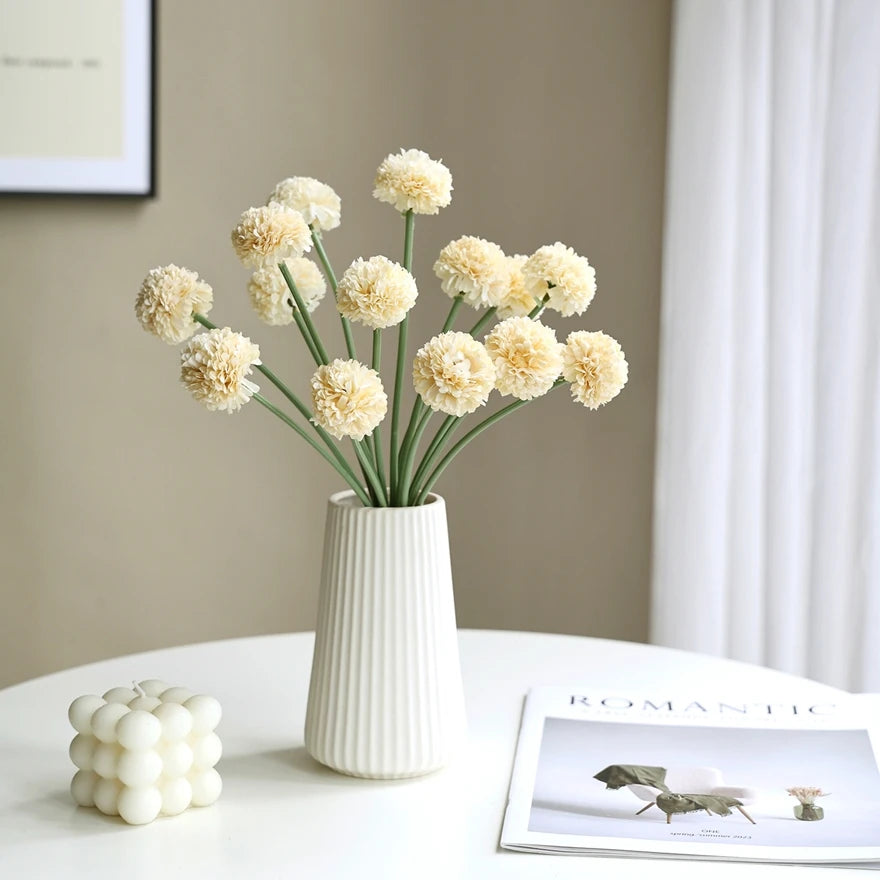 Silk Mini Ball Chrysanthemum Artificial Flower | 26cm Bouquet Artificial Flower Babs