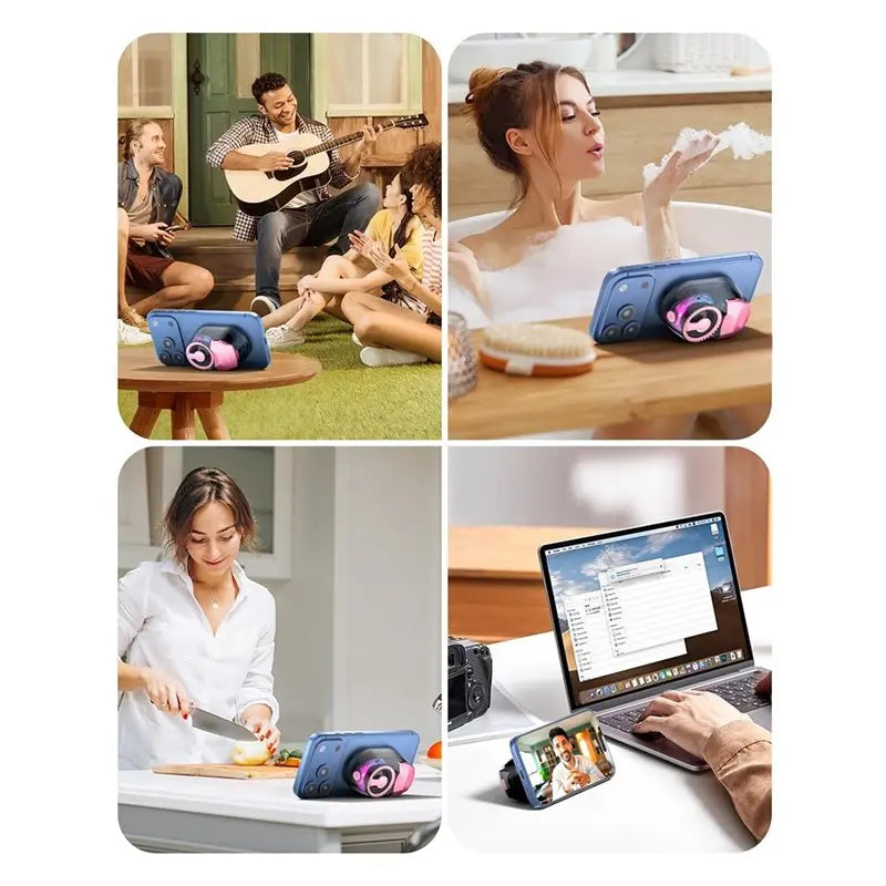 3-in-1 Bluetooth 5.4 Speaker, Wireless Earbuds & RGB Light Portable Bluetooth Speaker Babs