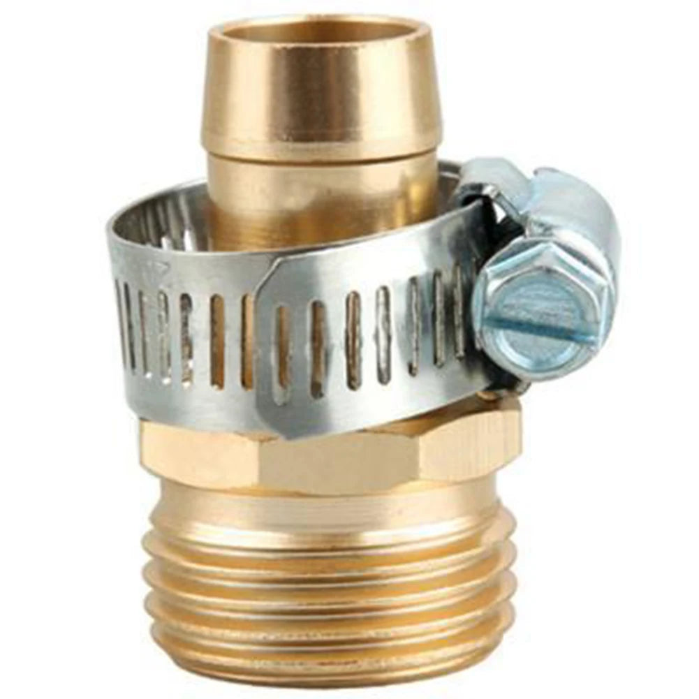 3/4 Inch Brass Garden Hose Repair Mender Kit with Clamp Hose Repair Kit Babs outside