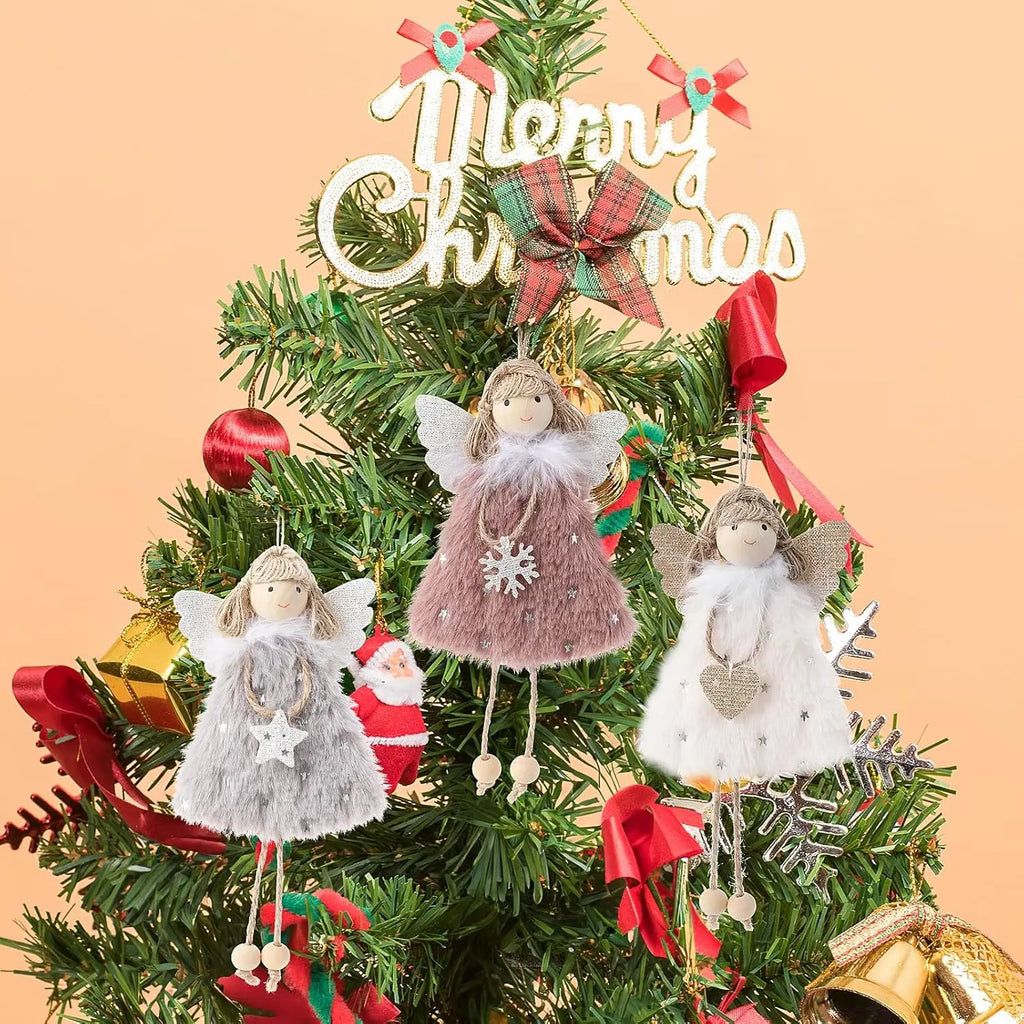 Christmas Angel Girl Doll Ornament – Festive Tree Hanging Decor Christmas Tree Ornament Babs
