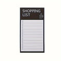 Magnetic Black Shopping List Planner with Sticky Notes Magnetic List Planner Babs 1PC