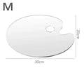 Acrylic Clear Oval Paint Palette – Transparent Pigment Tray Paint Palette Babs M