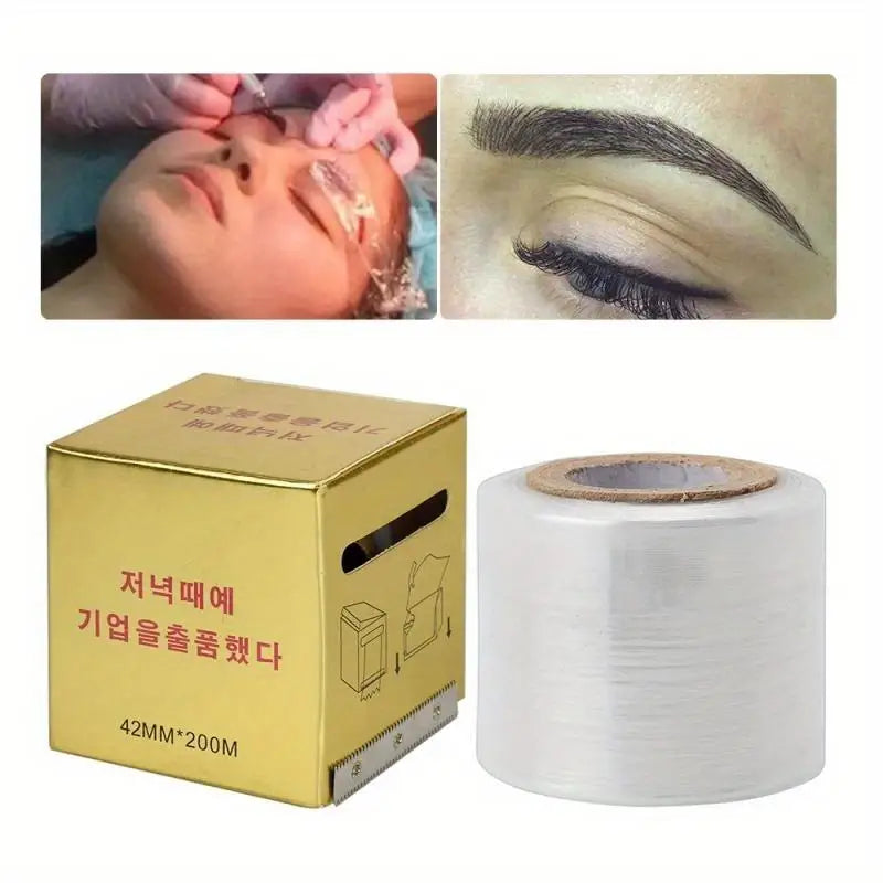 Disposable Microblading Plastic Wrap Film 42mm x 200m Microblading Wrap Film Babs