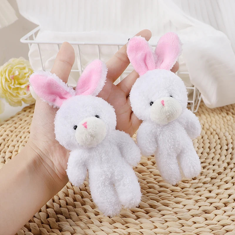 Bunny Plush Dolls Easter Basket Filler Rabbit Keychain Favors Plush Keychain Doll Babs