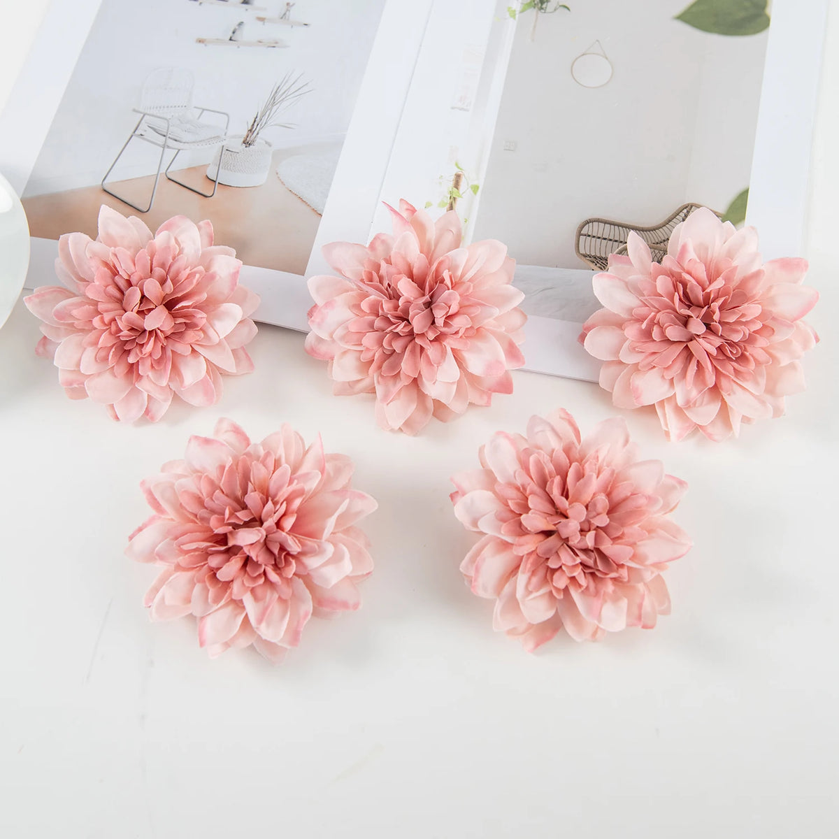Silk Rose Flower Heads 5/10 Pcs – Wedding & Home DIY Decor Artificial Flower Heads Babs COLOR 2 20 pieces