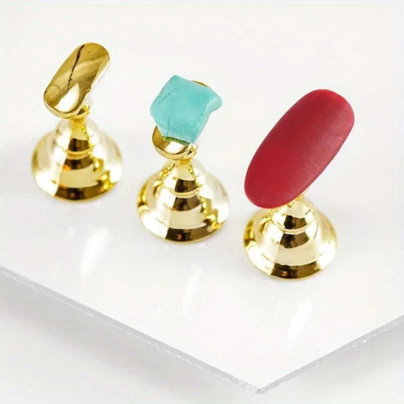 6-Piece Magnetic Nail Art Practice Stands & Tip Holders Nail Art Stand Set Babs