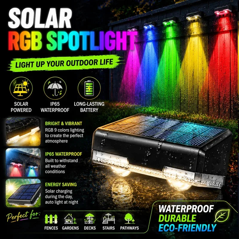 IP65 Solar Wall Washer Light – Dusk-to-Dawn LED Outdoor Solar Wall Light Babs