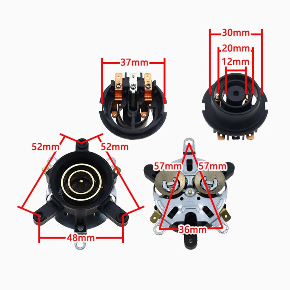 2-Pack Electric Kettle Thermostat Switch Connector Kit Kettle Replacement Part Babs
