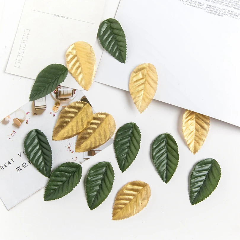 Silk Green Leaf Artificial Flowers for Wedding & Home Decor Artificial Silk Leaves Babs