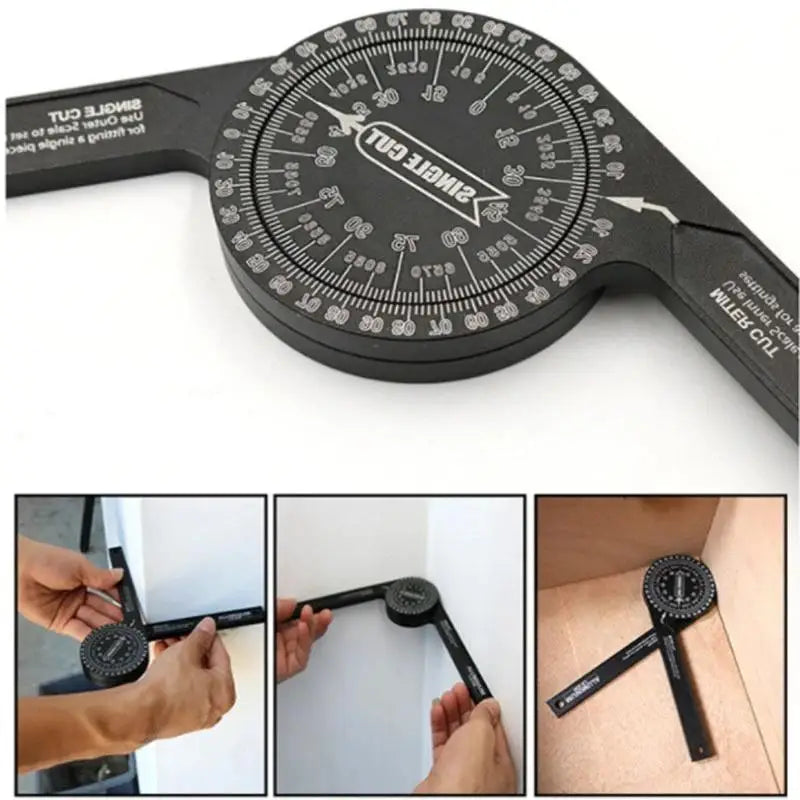 360° Aluminium Alloy Angle Finder Protractor for Woodworking Angle Finder Protractor Babs