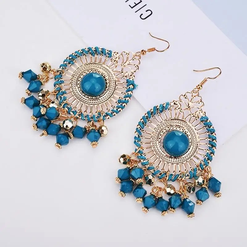 Bohemian Tassel Bead Drop Dangle Earrings for Women Drop Dangle Earrings Babs