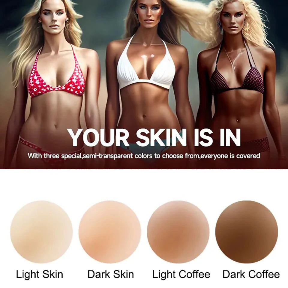 Reusable Silicone Nipple Covers – Invisible Breast Petals Nipple Covers Babs