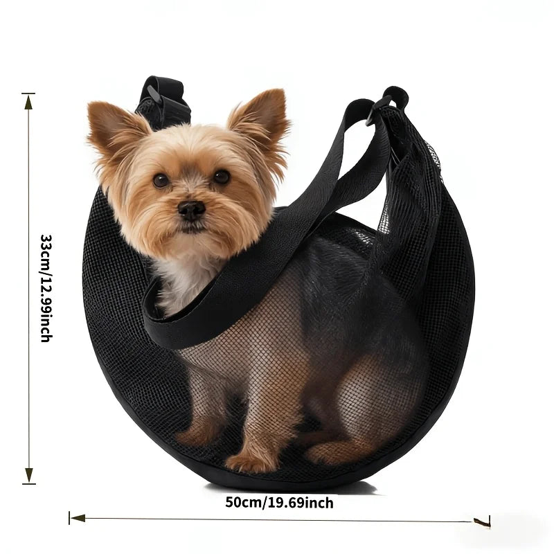 Mesh Pet Carrier Sling Bag – Crossbody & Shoulder for Small Pets Pet Carrier Sling Babs