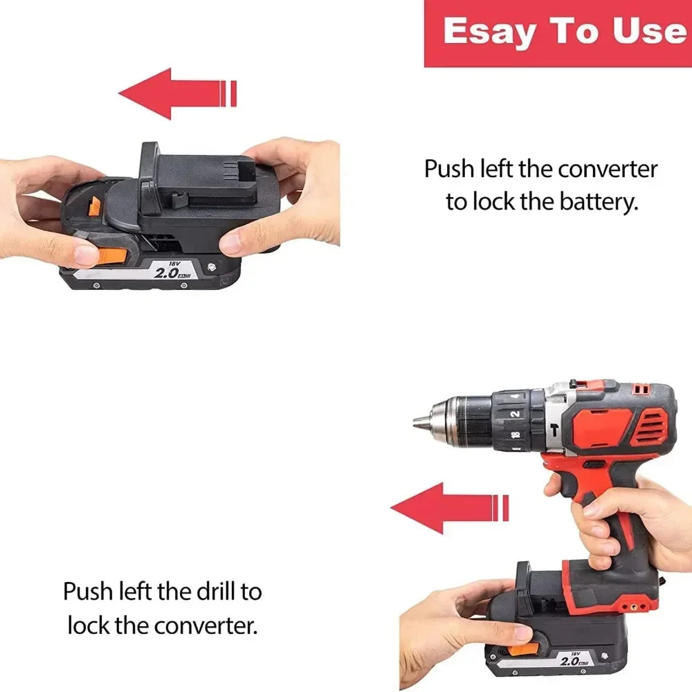 RIDGID AEG 18V to Milwaukee 18V Battery Adapter Converter Battery Adapter Converter Babs
