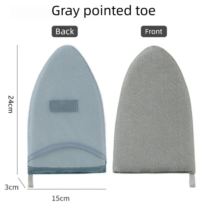 Portable Mini Steamer Mitten Iron Gloves & Ironing Pad Set Ironing Glove Set Babs Grey Plain-JT
