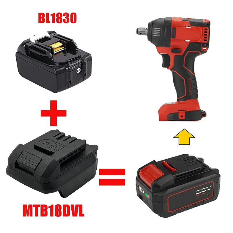 MTB18DVL Adapter – Makita 18V to Devon 20V Battery Converter Battery Adapter Babs