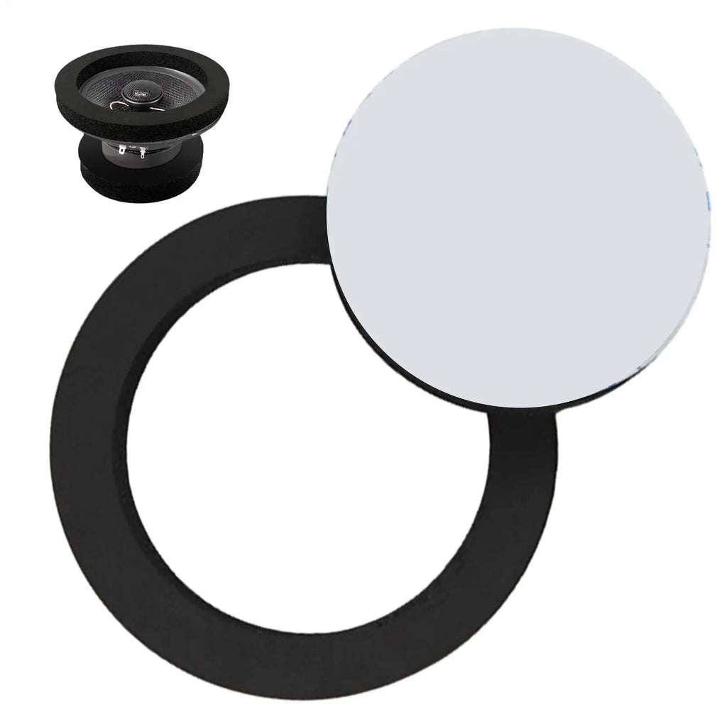 6.5" Car Speaker Foam Baffle Rings – Self-Adhesive Bass Speaker Foam Baffle Babs