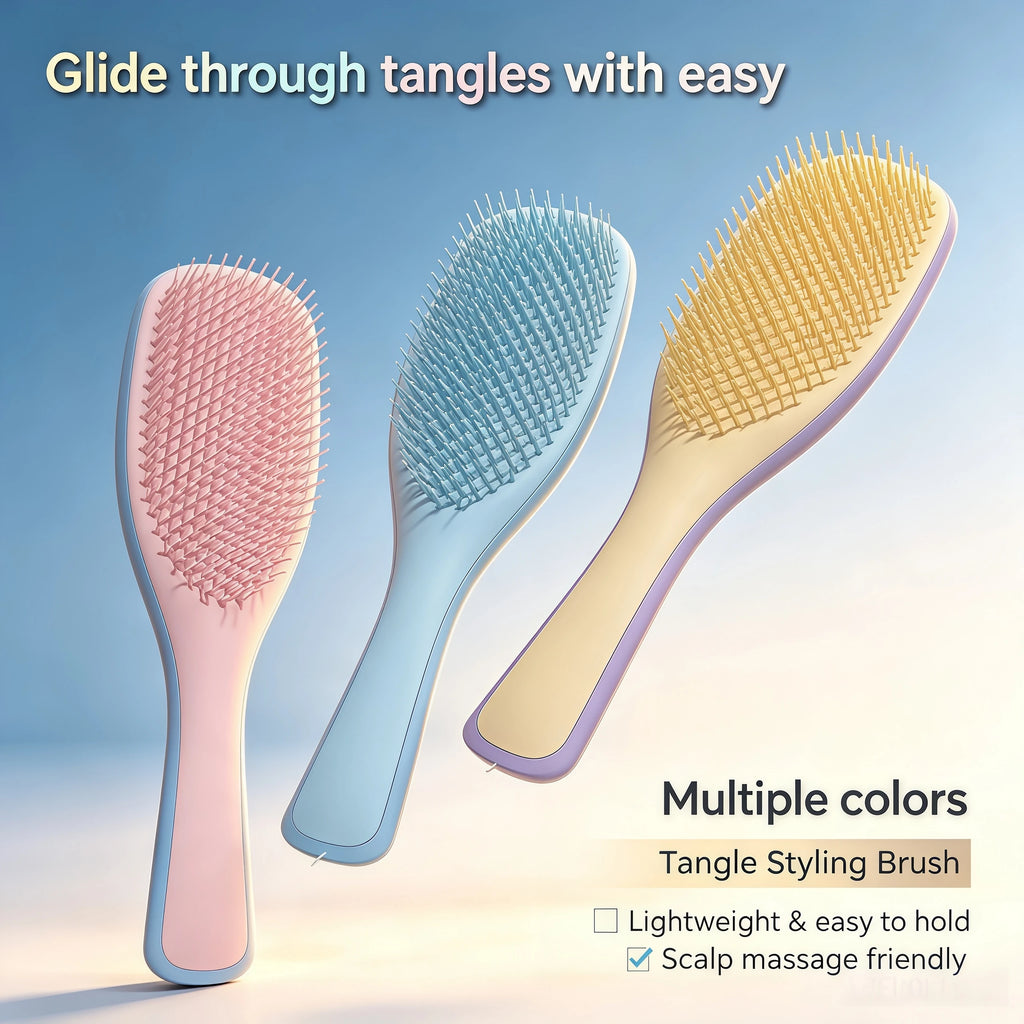 Anti-Static Wood Air Cushion Detangling Hairbrush Comb Detangling Hair Comb Babs