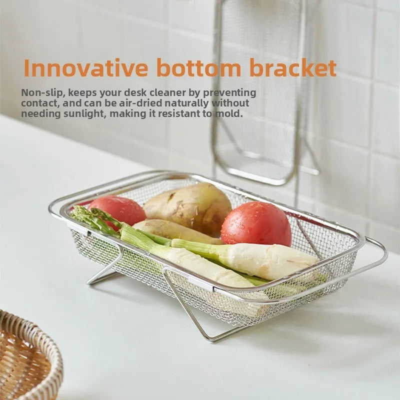 Stainless Steel Expandable Dish Rack & Kitchen Sink Drainer Expandable Dish Rack Babs