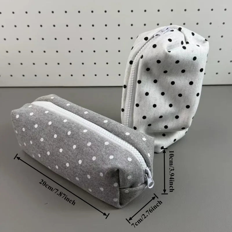 Korean Polka Dot Cosmetic Bag – Large Makeup Organizer Pouch Cosmetic Organizer Bag Babs
