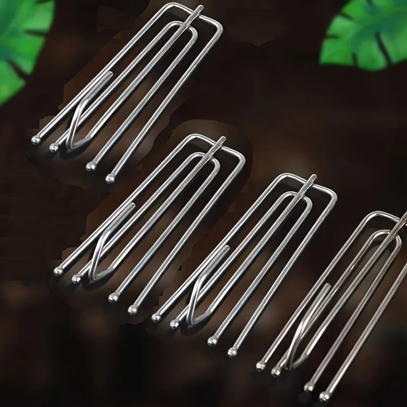 10pcs Curtain Pinch Pleat Hooks – Easy Clip-On Drapery Curtain Pleat Hooks Babs
