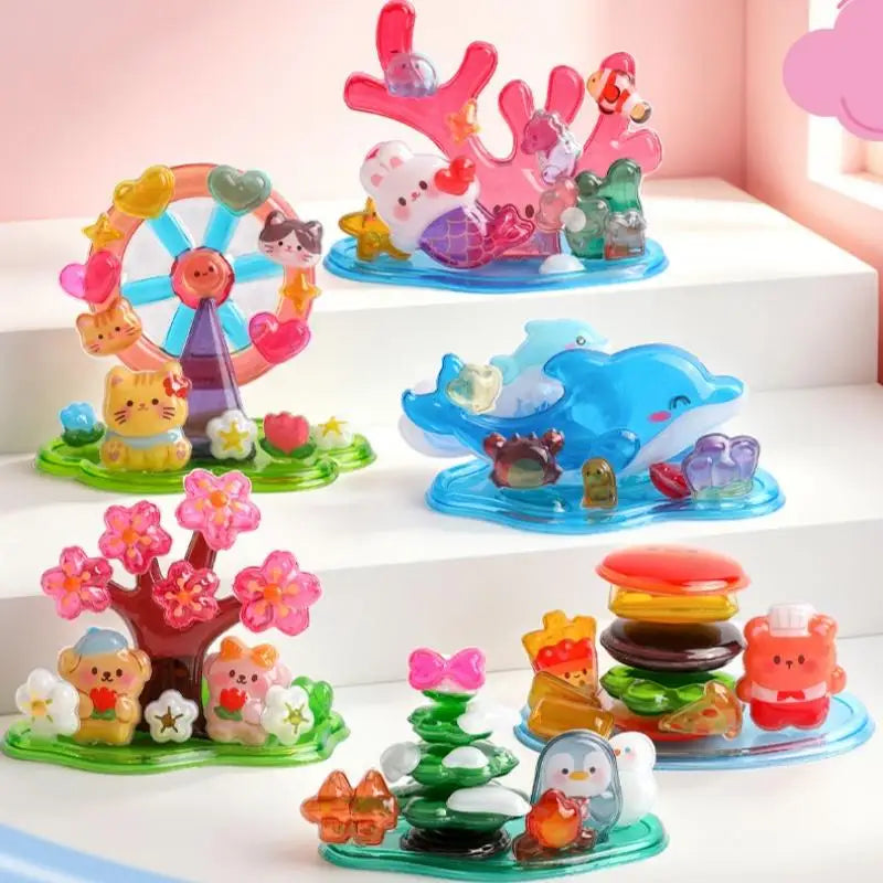 3D Crystal Animal Stickers – DIY Kids Craft & Party Gift Kids Craft Stickers Babs