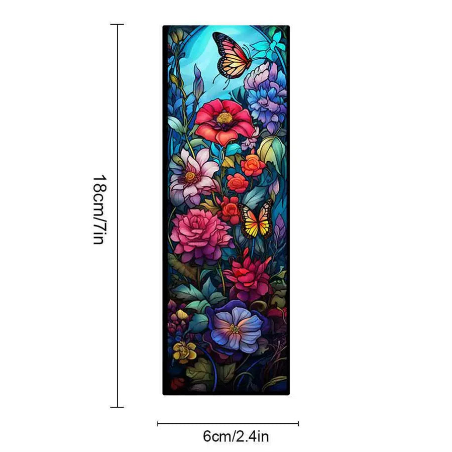 Acrylic Reading Bookmarks – Colorful Floral Design Acrylic Bookmarks Babs