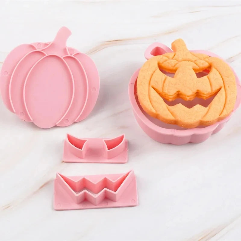 13-Pc Halloween Pumpkin Cookie Cutter & Fondant Stamp Set Cookie Cutter Set Babs