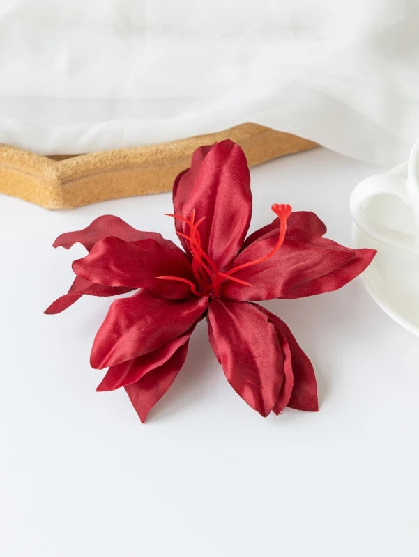 Silk Lily Artificial Flowers – Wedding, Home & Garden Décor Artificial Silk Flowers Babs Red 20 PCS