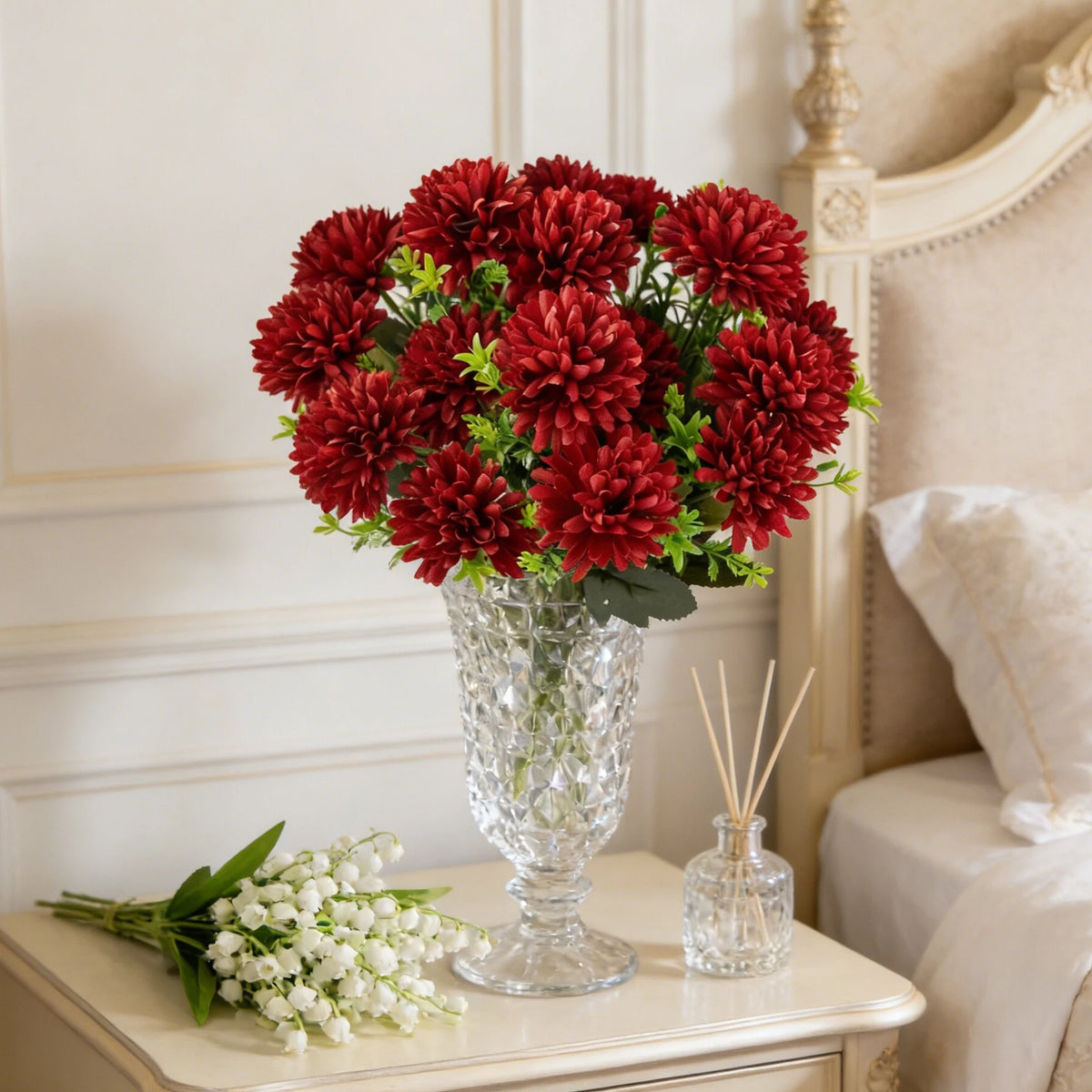 Silk Artificial Chrysanthemum Flowers – Wedding & Home Decor Artificial Silk Flowers Babs