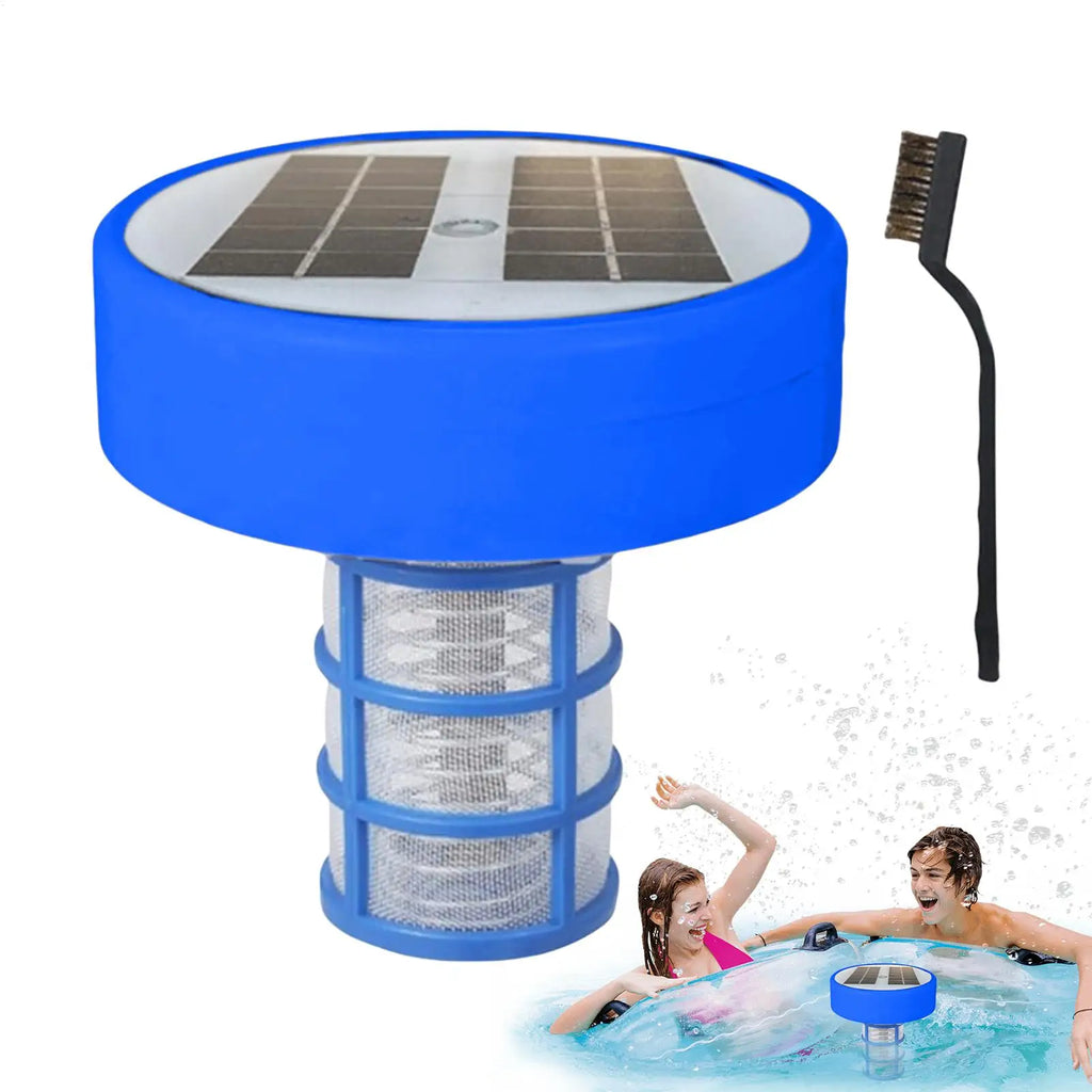 Solar Copper Pool Ionizer – Floating Purifier & LED Light Solar Pool Ionizer Babs