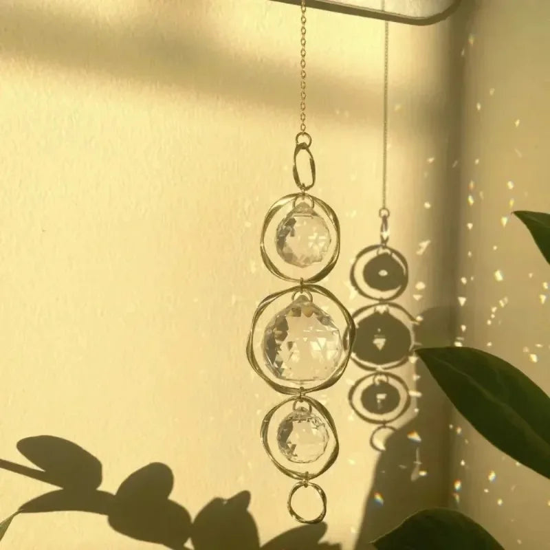 Crystal Suncatcher Rainbow Maker – Hanging Prism Decor 2pcs Crystal Suncatcher Babs
