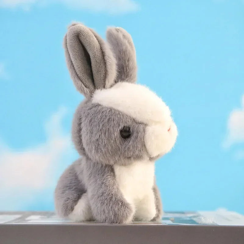 Plush Rabbit Keychain Pendant – Cute Bunny Bag Charm Gift Plush Keychain Pendant Babs 1pcs Grey