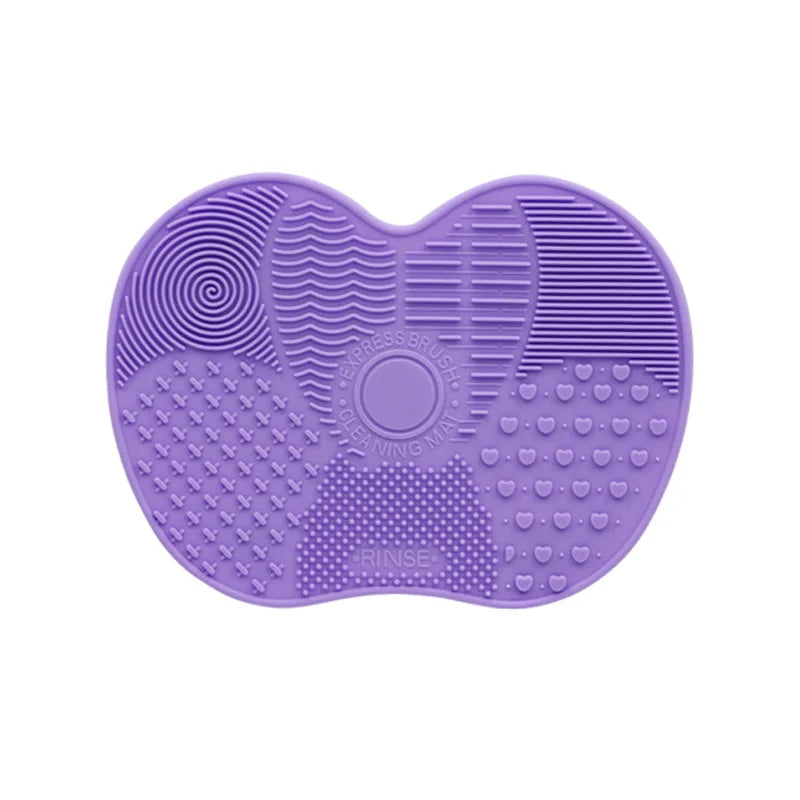 Silicone Apple Makeup Brush Cleaner Pad with Suction Cup Makeup Brush Cleaner Babs
