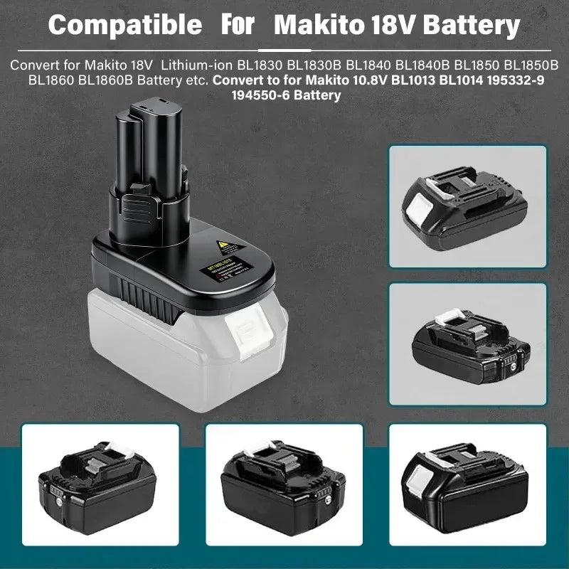 MT18BL1013 Makita 18V to 12V Battery Adapter for Cordless Tools Battery Adapter Babs