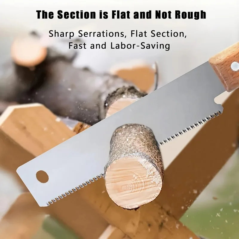 12-Inch Flush Cut Hand Saw – Fine-Tooth Woodworking Pull Saw Woodworking Hand Saw Babs Default Title