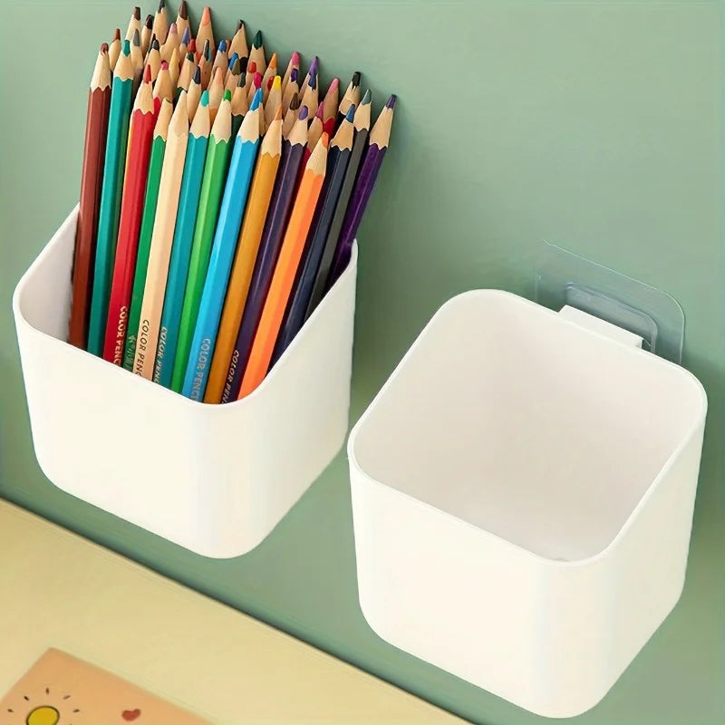 Wall-Mounted Pen Holder & Desk Stationery Storage Box Desk Organizer Babs