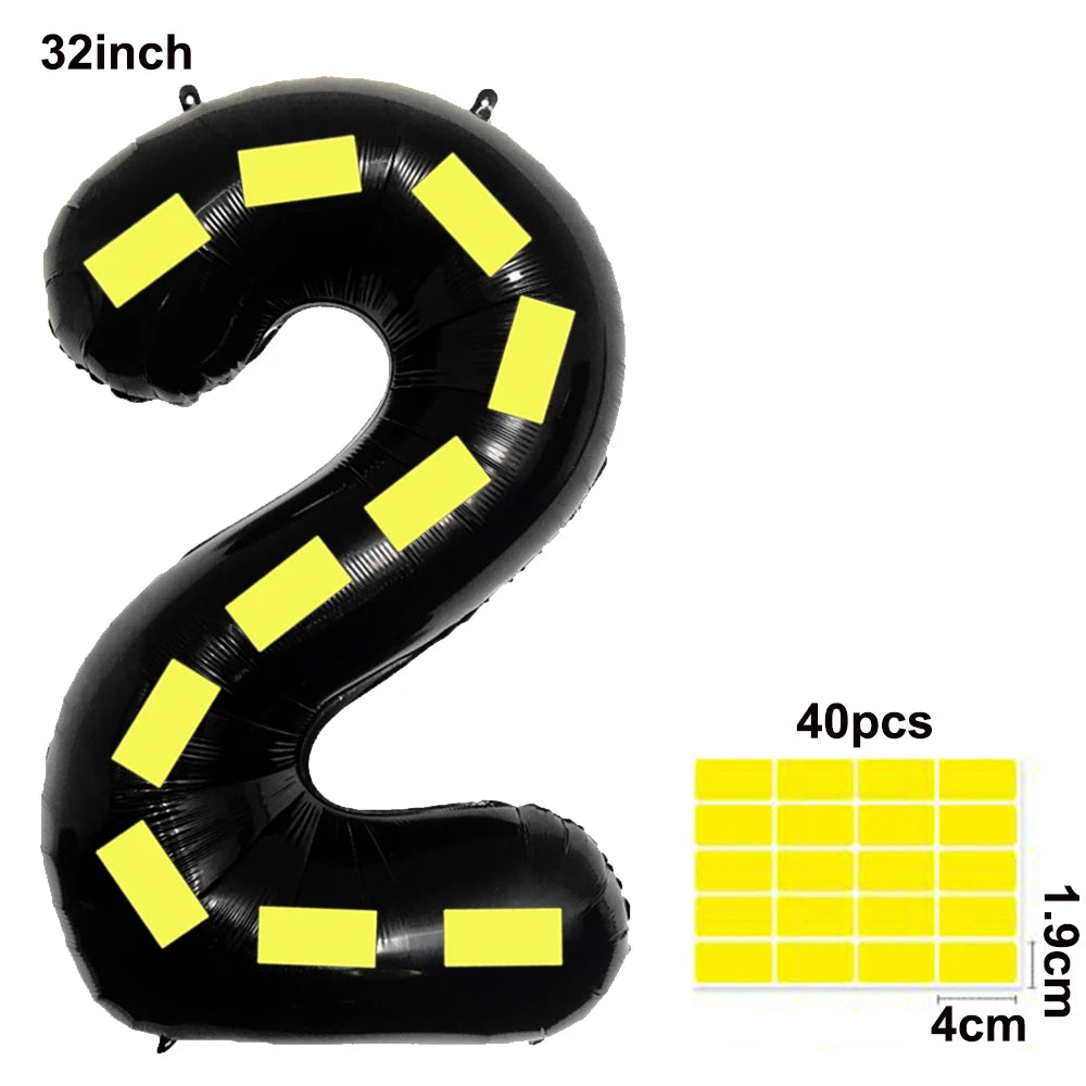 Construction Party Balloons – Excavator Dump Truck Boys Decor